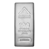 100 oz Argentia Cast Silver Bar .9999 Fine