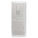 100 oz Empire State Mint Statue of Liberty Silver Bar .999 Fine
