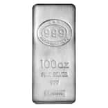 100 oz JBR Silver Bar .999 Fine
