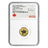 2015 1/10 oz Gold Canadian Maple Leaf E=mc2 Privy NGC PF 69 FDOI