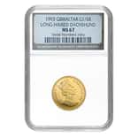 1993 Gibraltar 1/5 oz Gold Coin - Long Haired Dachshund NGC MS 67