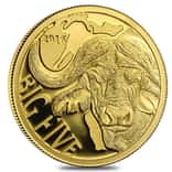2016 Cameroon 1/2 gram Gold 100 Francs The Big Five Buffalo Proof Coin In Cap