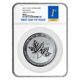 2017 10 oz Canadian Magnificent Silver Maple Leaf NGC MS 69 First Day of Issue