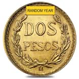 2 Pesos Mexican Gold Coin (Abrasions, Random Year)