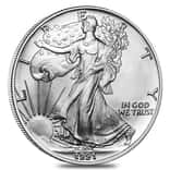 1991 1 oz Silver American Eagle $1 Coin BU