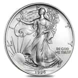 1996 1 oz Silver American Eagle $1 Coin BU
