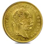 1870-1892 Hungary 4 Forint/10 Francs Gold Coin AU/BU (Random Year)