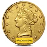 $10 Gold Eagle Liberty Head - Extra Fine XF (Random Year)