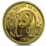 Chinese 1/4 oz Gold Panda Proof/Unc (Random Year, Not Sealed)