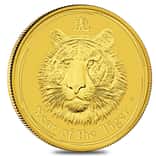 2010 1 oz Gold Lunar Year of The Tiger BU Australia Perth Mint In Cap