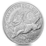 2018 Great Britain 1 oz Silver Year of the Dog Coin .999 Fine BU