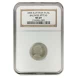 2003 1/5 oz Isle Of Man Platinum Balinese Kittens NGC MS 69