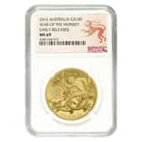 2016 1 oz Gold Lunar Year of the Monkey Australian Royal Mint NGC MS 69 Early Releases