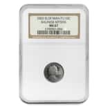 2003 1/10 oz Isle Of Man Platinum Balinese Kittens NGC MS 67