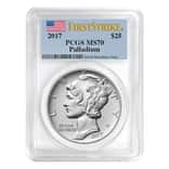 2017 1 oz Palladium American Eagle PCGS MS 70 First Strike