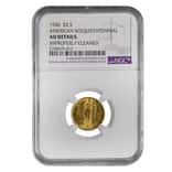 1926 $2.50 American Sesquicentennial Gold Coin NGC AU Details