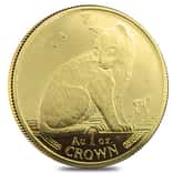 1 oz Isle of Man Gold Cat Avg Circ .9999 Fine (Random Year)