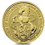 2018 Great Britain 1/4 oz Gold Queen's Beasts (Unicorn of Scotland) Coin .9999 Fine BU