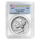 2017 1 oz Palladium American Eagle PCGS MS 69 First Day of Issue
