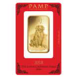100 gram PAMP Suisse Year of the Dog Gold Bar (In Assay)