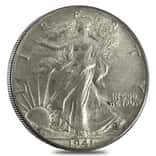 Walking Liberty Half Dollar 90% Silver AU (Random Year)
