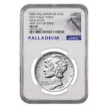 2017 1 oz Palladium American Eagle NGC MS 69 First Day of Issue