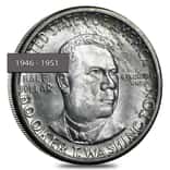 Booker T. Washington Half Dollar 90% Silver Commem AU (1946 - 1951, Random Year)