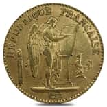 20 Francs French Lucky Angel Gold Coin AGW .1867 oz AU (Random Year)