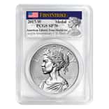 2017 W 1 oz American Liberty Enhanced Uncirculated Silver Medal PCGS SP 70 FS - 225th Anniversary