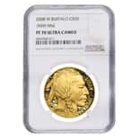 2008 W 1 oz $50 Proof Gold American Buffalo NGC PF 70 UCAM