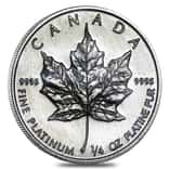 1/4 oz Platinum Canadian Maple Leaf Coin BU (Random Year)