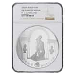 2002 Russia 1 Kilo Silver Hermitage Museum 100 Roubles Proof Coin NGC PF 66 UCAM