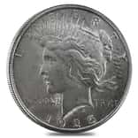1925 S Silver Peace Dollar AU
