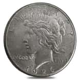 1926 Silver Peace Dollar AU
