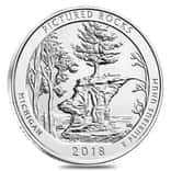2018 5 oz Silver America the Beautiful ATB Michigan Pictured Rocks National Lakeshore Coin