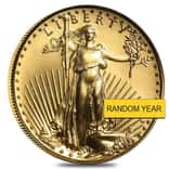 1/10 oz Burnished Gold American Eagle In Cap (Random Year)