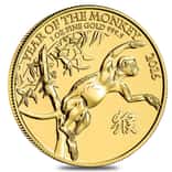 2016 Great Britain 1 oz Gold Year of the Monkey BU