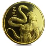 1989 1 oz Gold Singapore 100 Singold Year of the Snake Proof-Like Coin (Sealed)