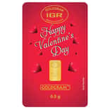 1/2 gram Istanbul Gold Refinery (IGR) Bar .9999 Fine (Valentine's Assay)