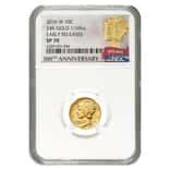 2016 1/10 oz Mercury Dime Centennial Gold Coin NGC SP 70 ER 100th Ann