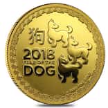 2018 1 oz Niue Gold $250 Year of the Dog BU