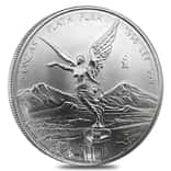 1996 5 oz Mexican Silver Libertad Coin .999 Fine BU