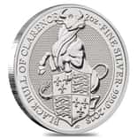 2018 Great Britain 2 oz Silver Queen's Beasts (Black Bull) Coin .9999 Fine BU