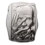10 oz Argentia Thinking Man High Relief Silver Bar .9999 Fine