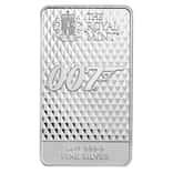 10 oz Great Britain James Bond 007 Diamonds Are Forever Silver Bar .9999 Fine