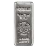 NO COA - 10 oz Heraeus Silver Bar .9999 Fine