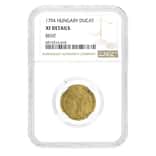 1794 Hungary 1 Ducat Gold Coin NGC XF Details
