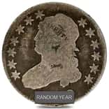 1815-1838 Capped Bust Quarter 25C Silver Coin G-VG (Random Year)