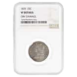 1835 Silver Early Quarter 25C NGC VF Details