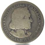 1892/93 Columbian Expo Half Dollar 90% Silver Commem Circ